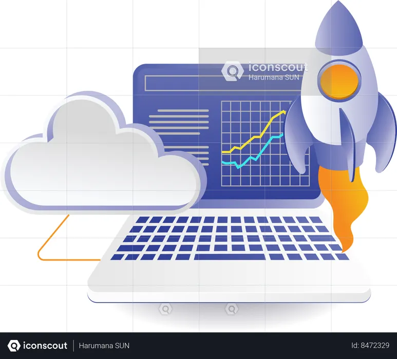 Analysis of latest startup product launch  Illustration