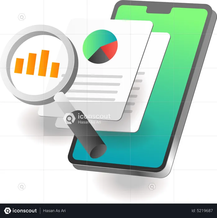 Analysis smartphone app  Illustration