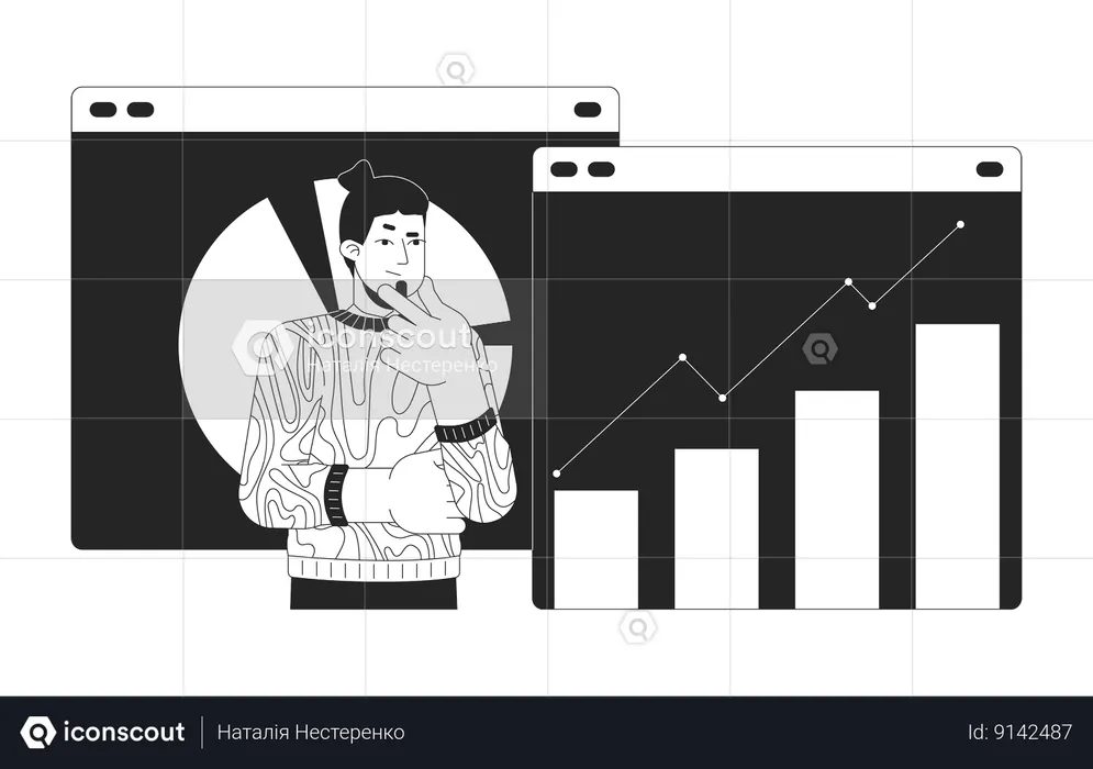 Analyste de données Web  Illustration