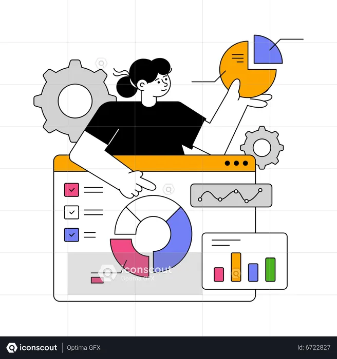 Analytics Dashboard  Illustration