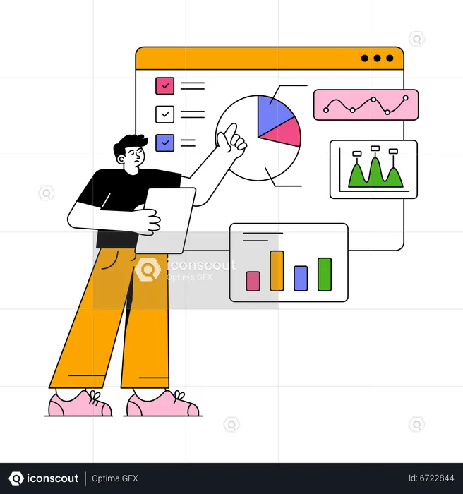 Analytics Dashboard  Illustration