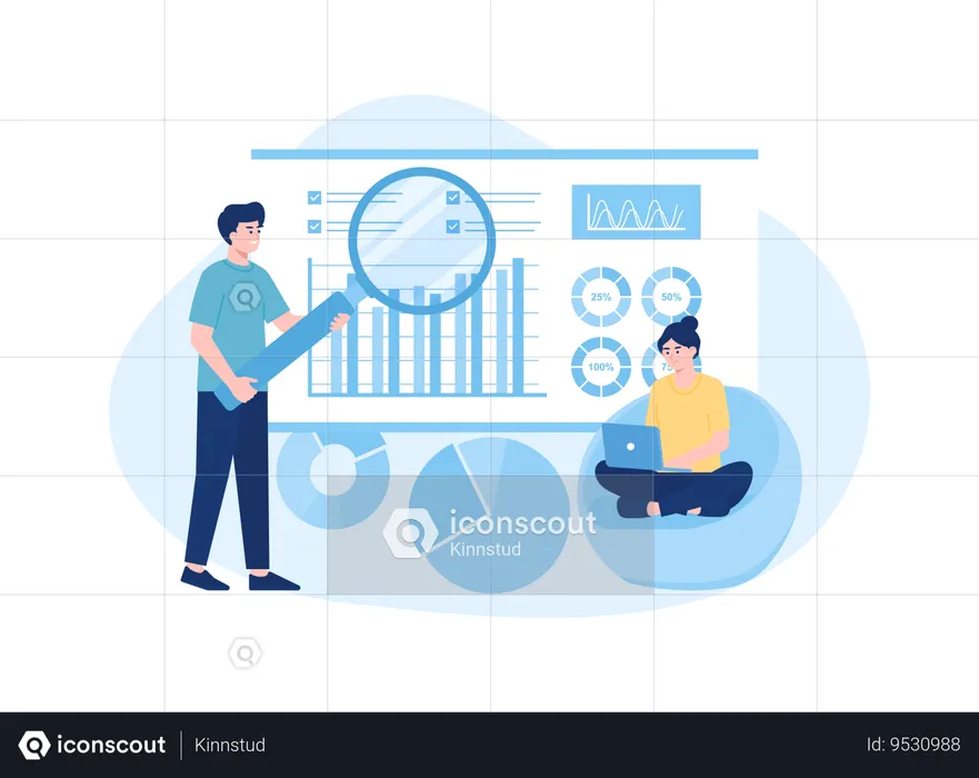 Analyze business improvements  Illustration