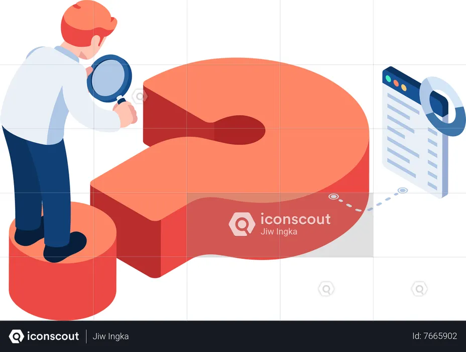 Analyze Question Mark Problem Analysis Illustration Free Download