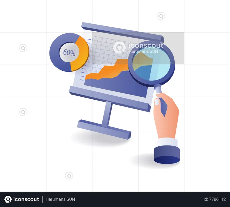 Analyzing online investment business data  Illustration