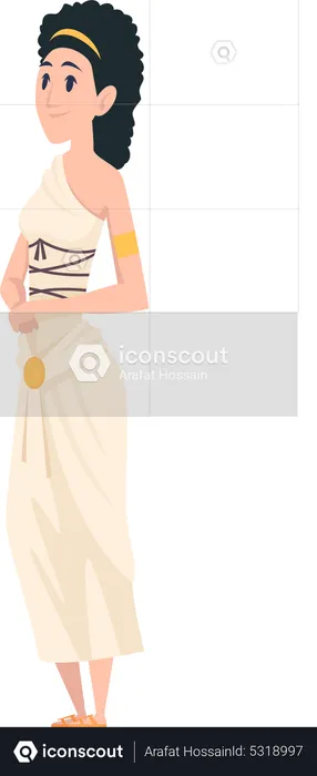 Best Ancient roman woman Illustration download in PNG & Vector format