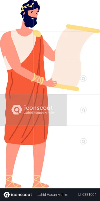 Ancient rome king assistant  Illustration