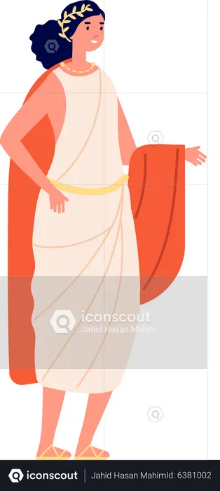 Ancient rome queen  Illustration