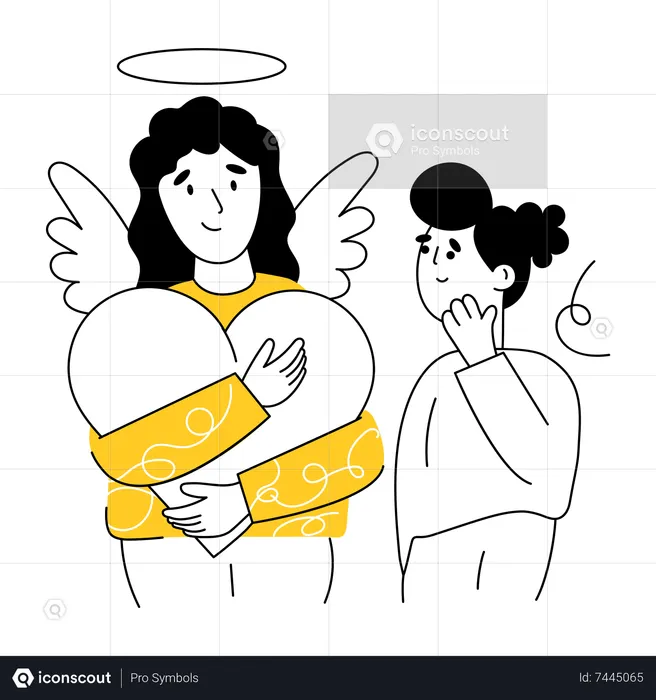 Angel Mom  Illustration