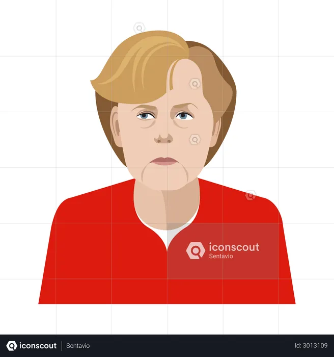 Angela Merkel  Illustration