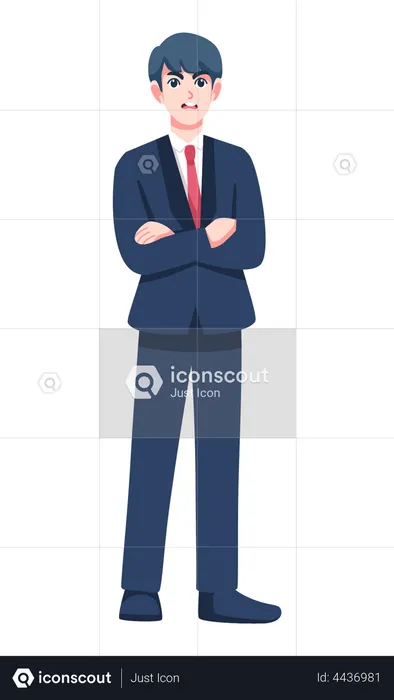 Angry Businessman  Illustration
