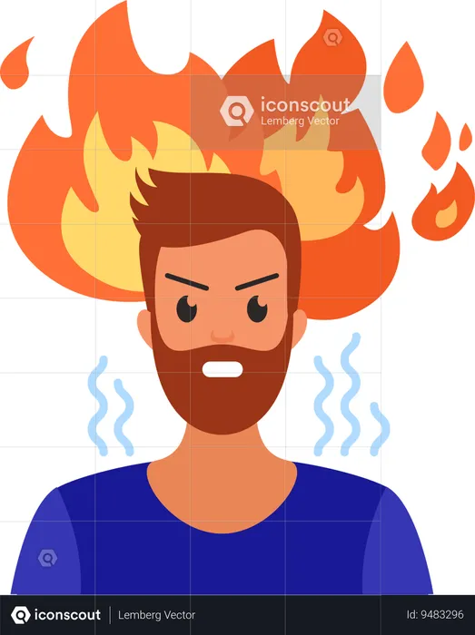 Angry Male  Illustration