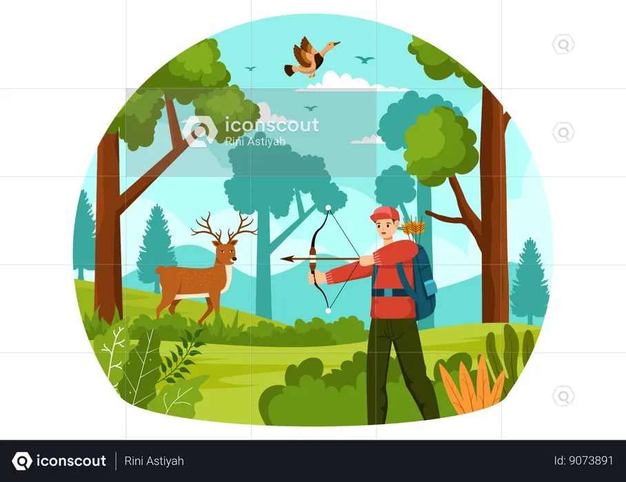 Animal Hunt  Illustration