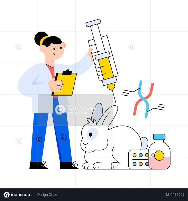Animal Testing  Illustration