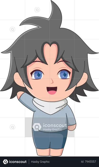 Anime Boy Character  Illustration