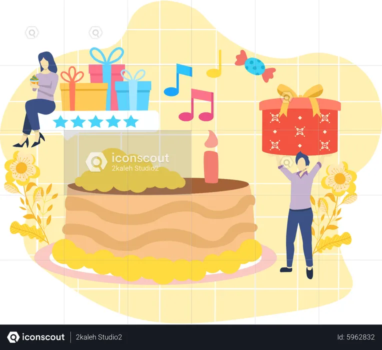 Aniversário  Ilustração