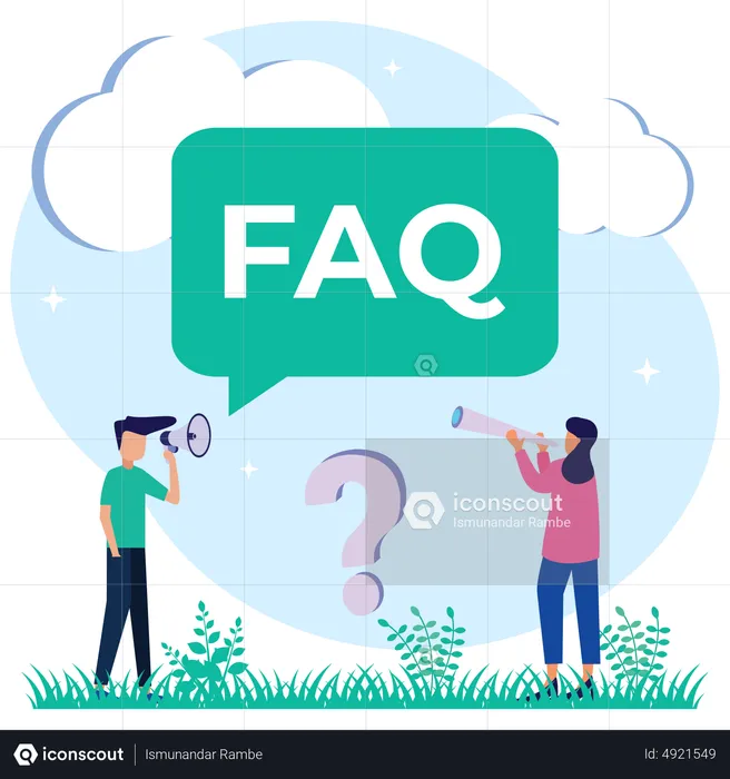 Answering questions  Illustration