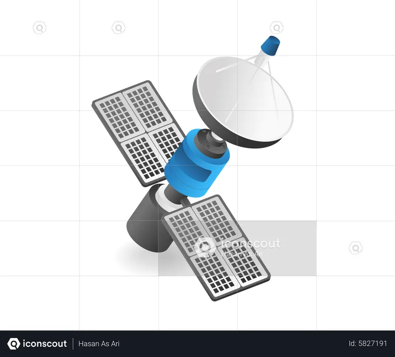 Antena parabólica  Ilustración