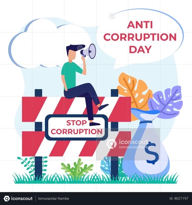 Anti-Corruption day  Illustration