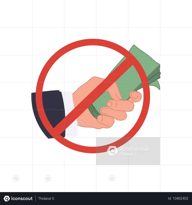 Anti Corruption Sign  Illustration