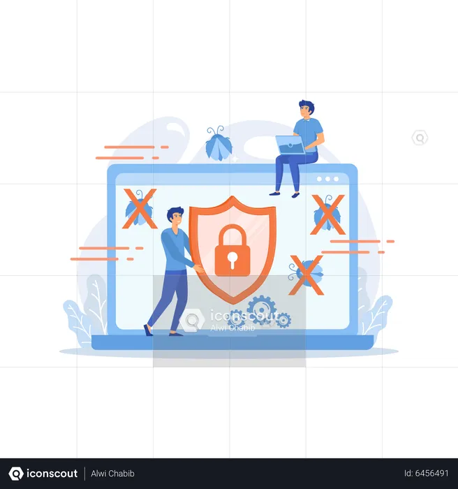 Anti virus software  Illustration