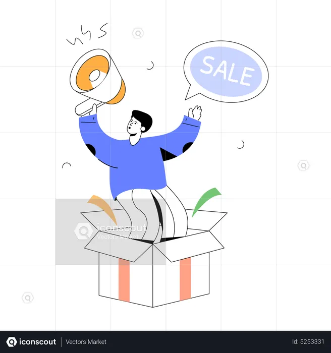 Anuncio de venta  Ilustración