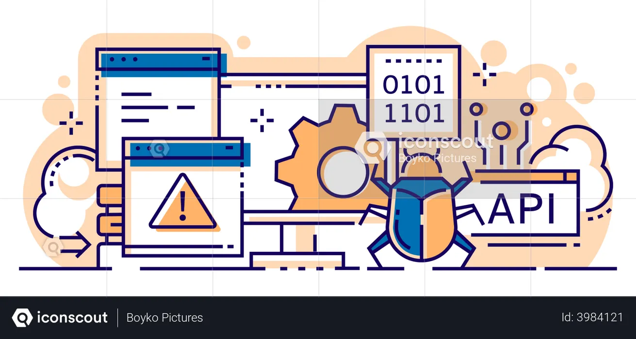 Api Programming And Artificial Intelligence Illustration - Free ...