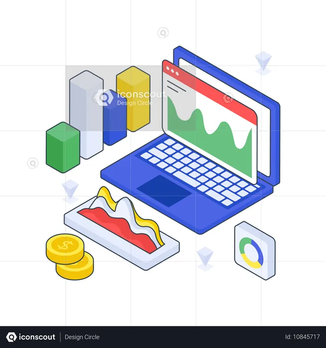 Aplicativo de negócios  Ilustração