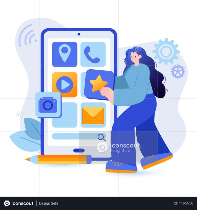 App development  Illustration