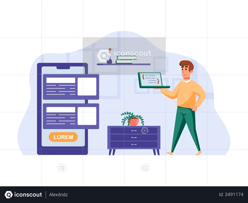 App Programmer  Illustration