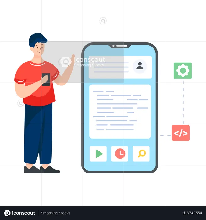 App Programmierung  Illustration