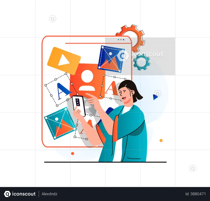 App UI design by designers  Illustration