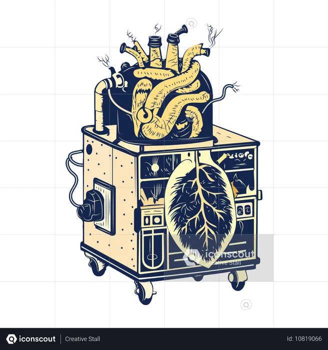 Dispositif cardio-pulmonaire  Illustration