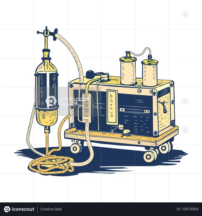 Appareil d'anesthésie  Illustration