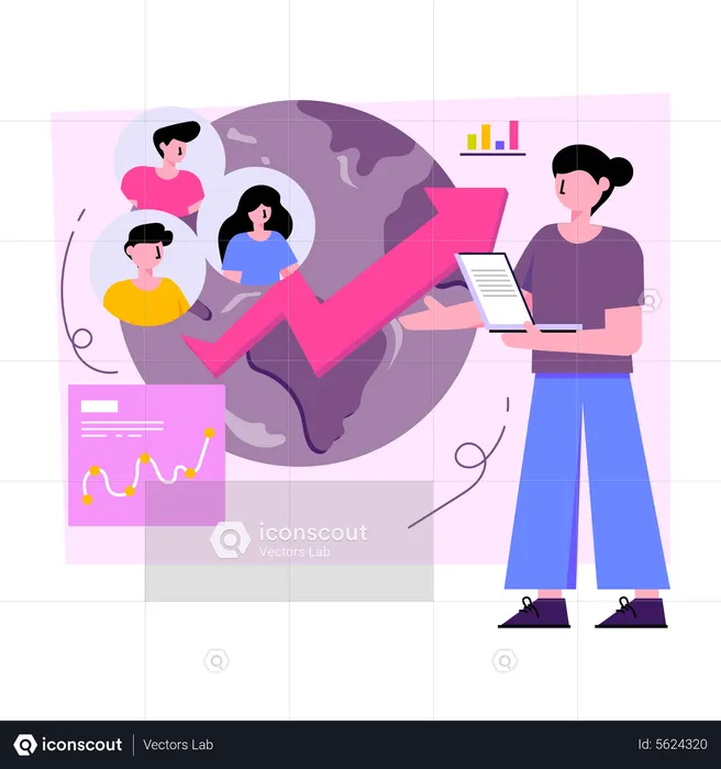 Appel vidéo écologique  Illustration