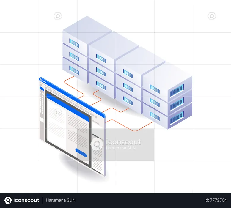 Application d'analyse de données de serveur professionnel  Illustration