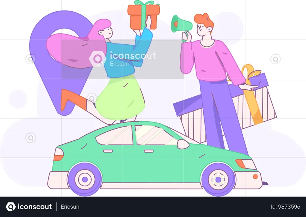 Application de réservation de taxi  Illustration