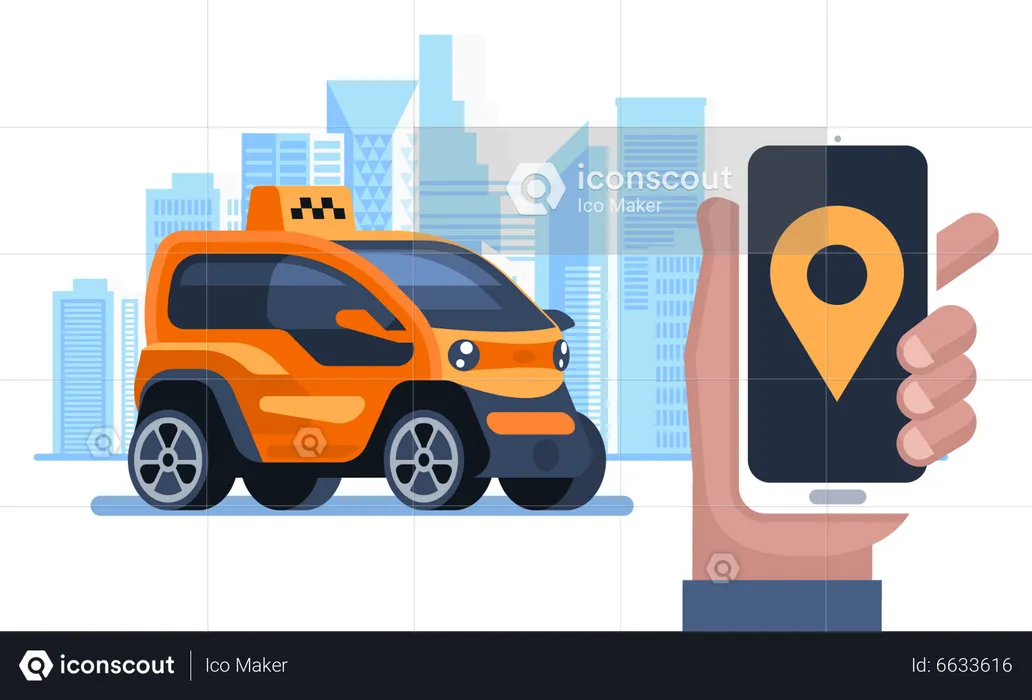 Application de réservation de taxi  Illustration