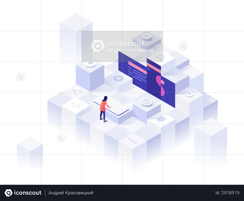 Application Development Illustration - Seo & Web Illustrations | IconScout