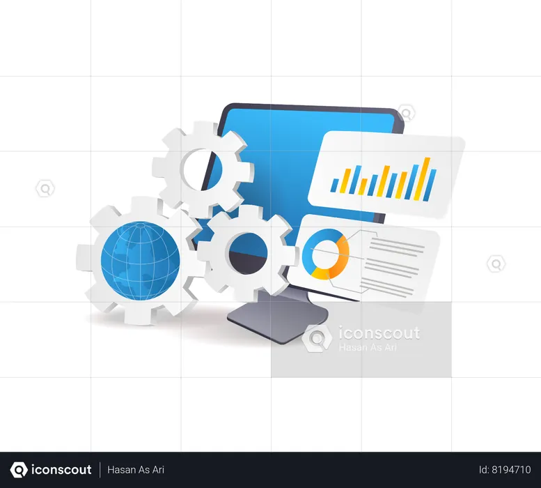 Données d'analyse de maintenance de mise à niveau d'application  Illustration