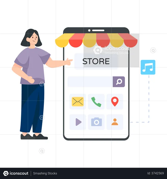 Apps Shop  Illustration