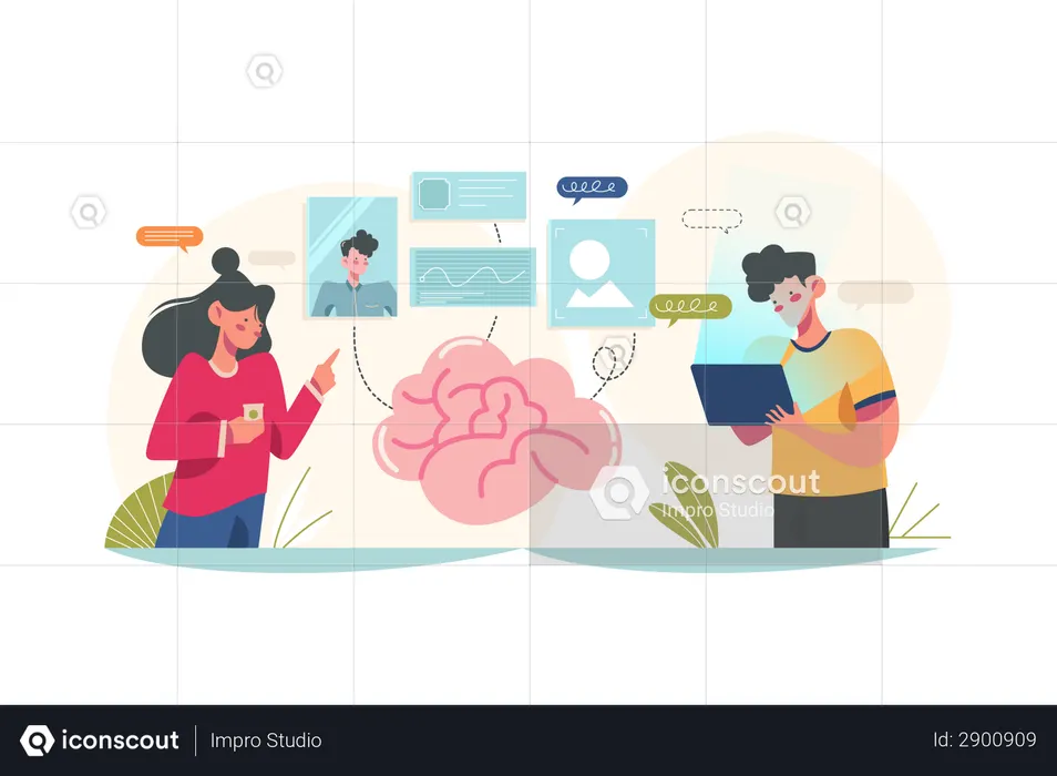 Aprendizado profundo  Ilustração