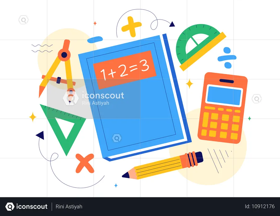 Aprendizaje de las matemáticas  Ilustración