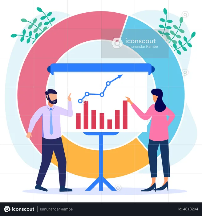 Apresentação financeira  Ilustração