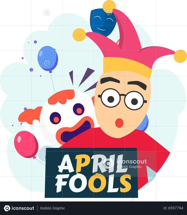 April Fool Celebrations  Illustration