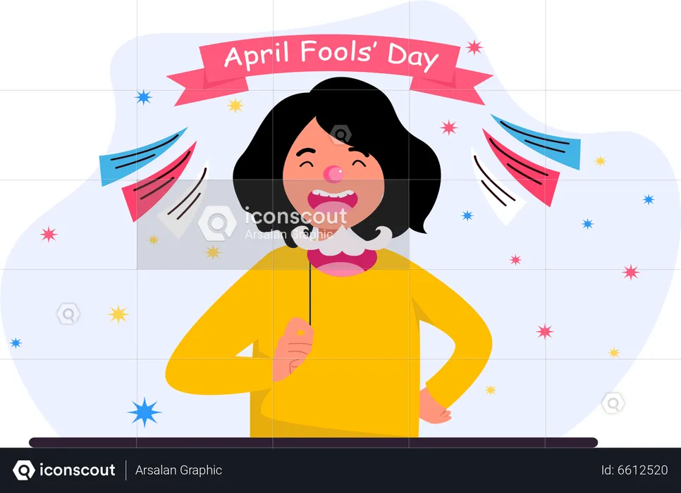 April Fool Celebrations  Illustration