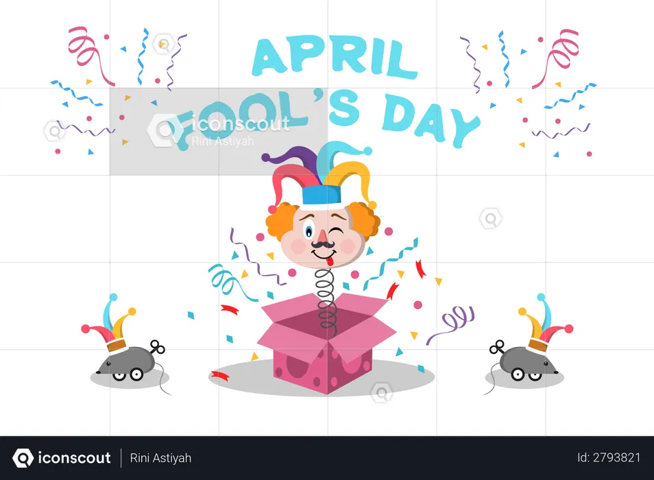 April Fool Day  Illustration