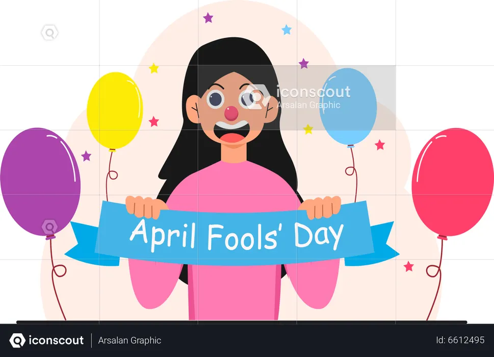 April Fools day  Illustration