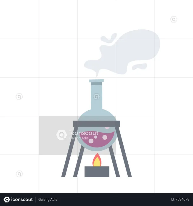 Aquecimento químico  Ilustração