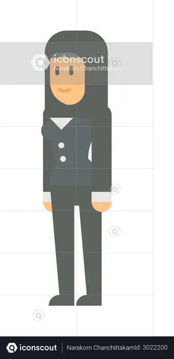 Arabic business woman  Illustration