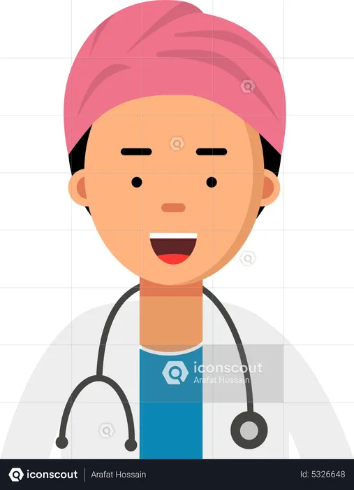 Arabic doctor  Illustration